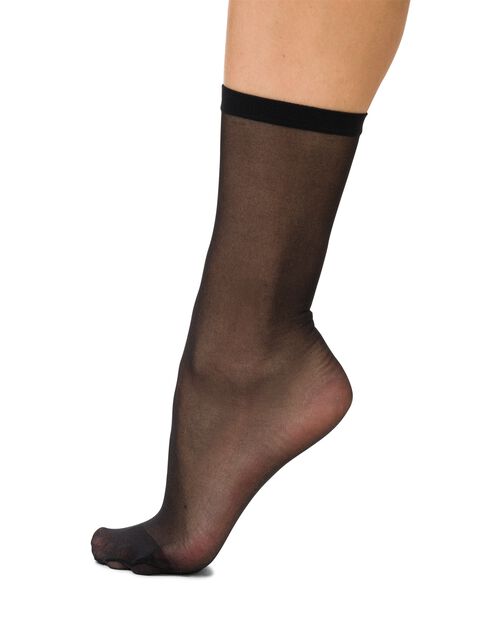 3 paires de socquettes en voile semi-transparente 20 deniers