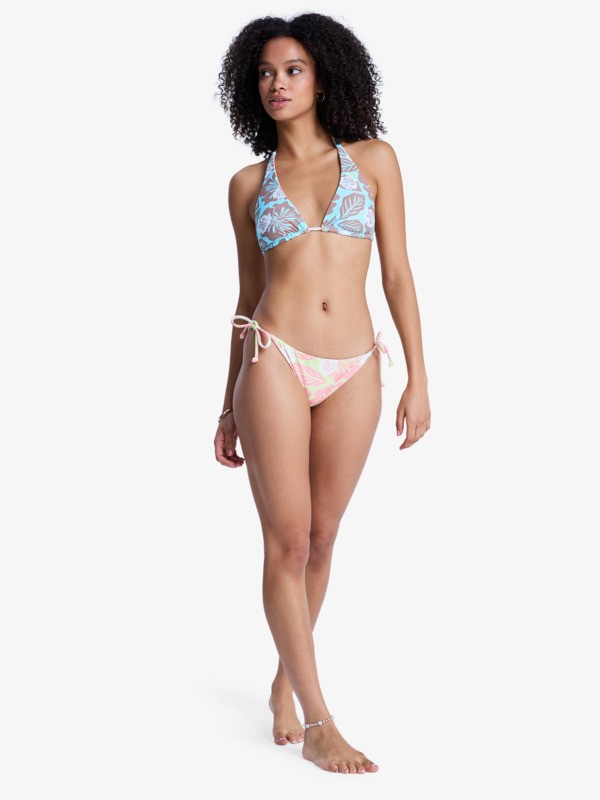 Hibiscus Hype RV TS Moderate Bas de bikini à nouer sur les côtés Vert Femme