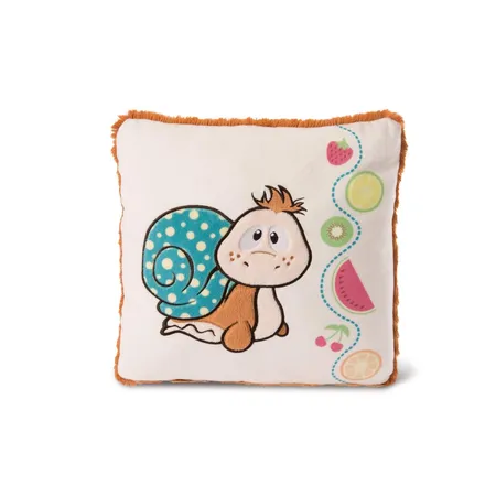 NICI Quadratisches Kissen Schnecke Classic Bear