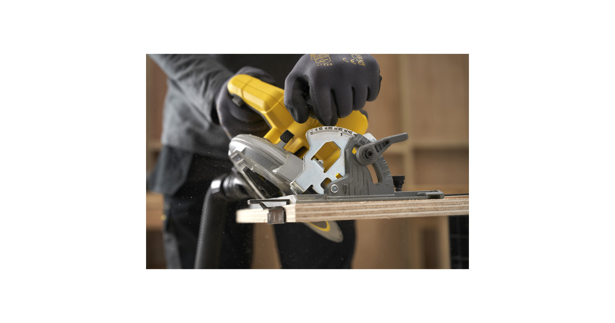StanleyFATMAX V20 18V Cirkelzaag 190mm handcirkelzaag  (Zwart/geel, Accu en oplader inbegrepen, met koffer)