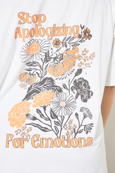 T-Shirt, oversized, Rückenprint