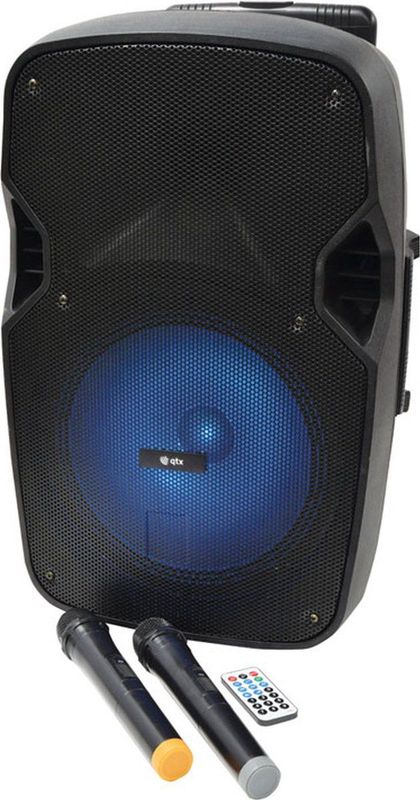 QTX - PAL15 - Mobiele Bluetooth Luidspreker - Met 2 Draadloze Microfoons