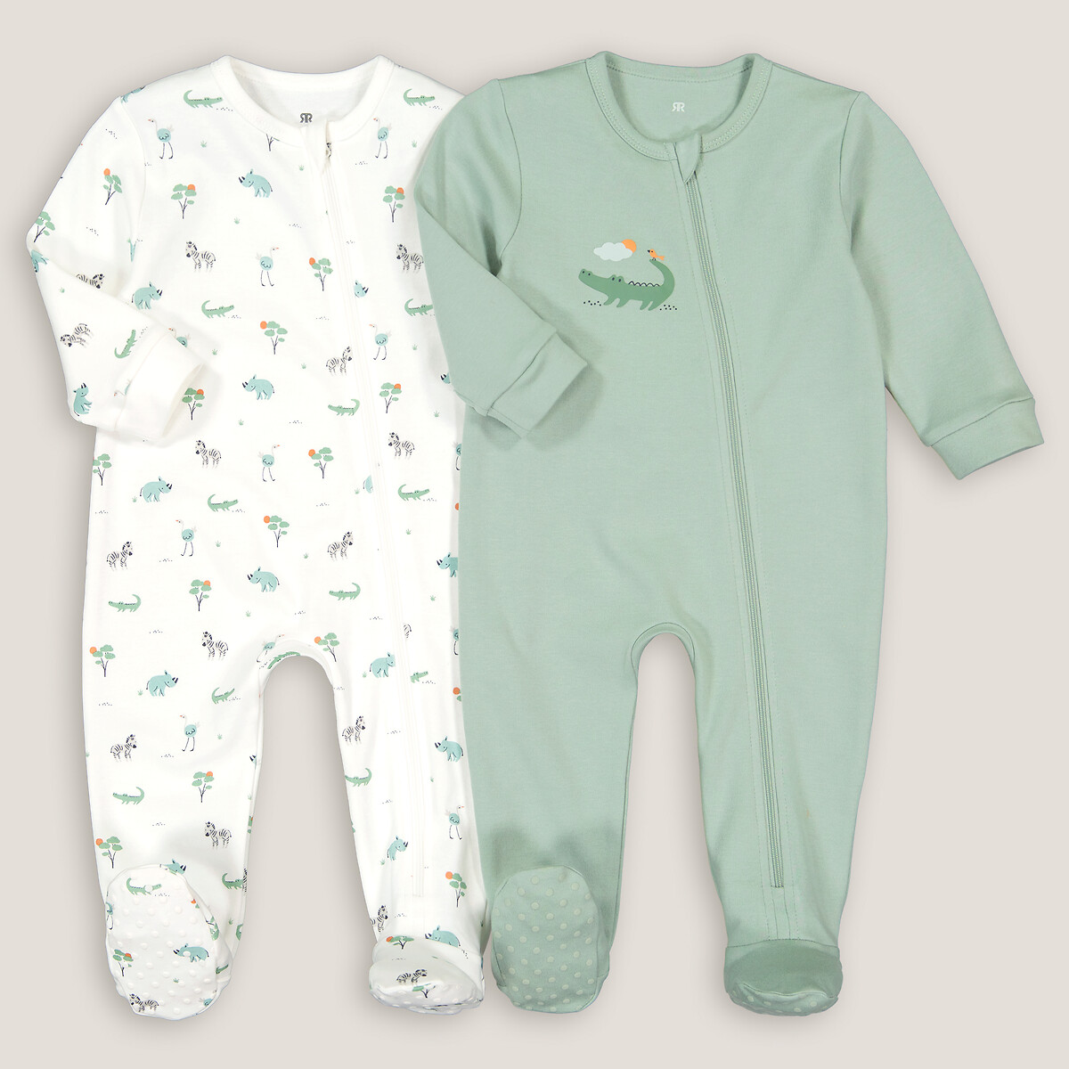 COLEÇÃO LA REDOUTE<br>Conjunto de 2 pijamas de algodão