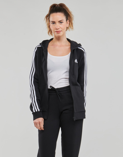 Adidas Sportswear - 3S FL FZ HD - Noir / Blanc