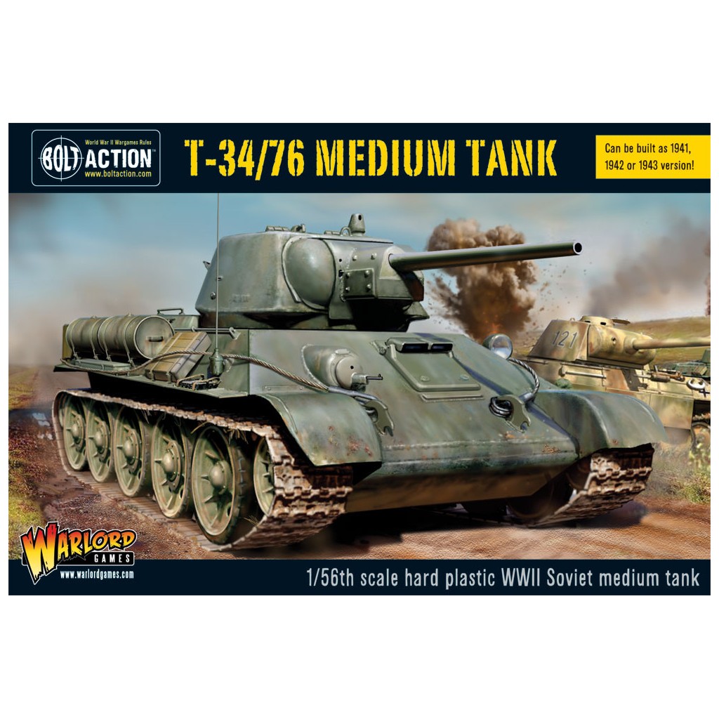 Bolt Action - Soviet -T34/76 Medium Tank (plastic boxe)
