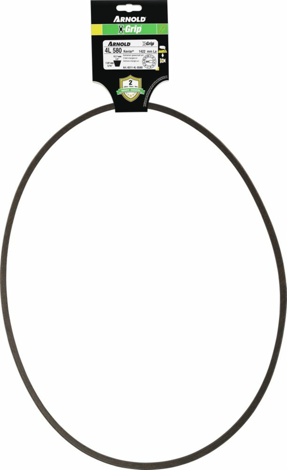 Courroie trapézoïdale x-grip v de type 4l580
