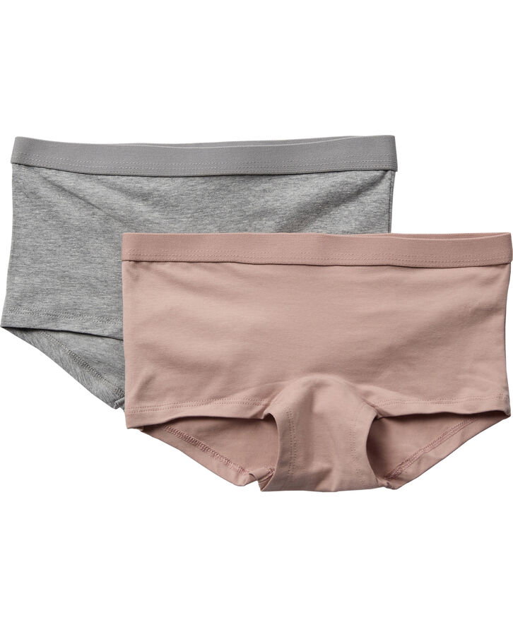 Magasin du Nord Collection Girls Hipsters 2-Pack Light grey melange
