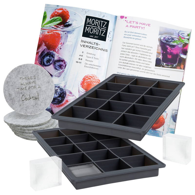 Moritz & Moritz Eiswürfelform eckig 2er Set