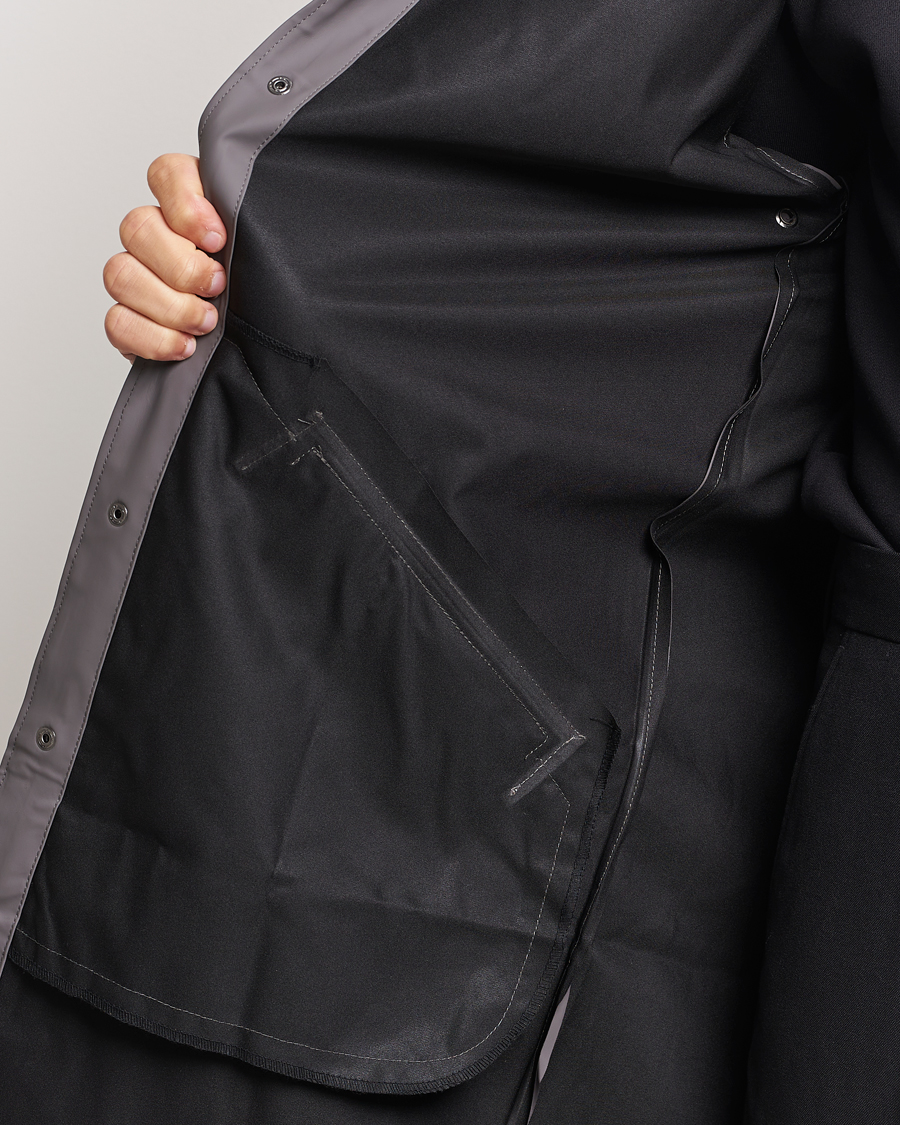 RAINS Long Jacket Grey