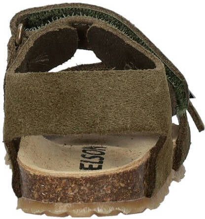 Nelson Kids suède sandalen groen Jongens Suede Effen 28