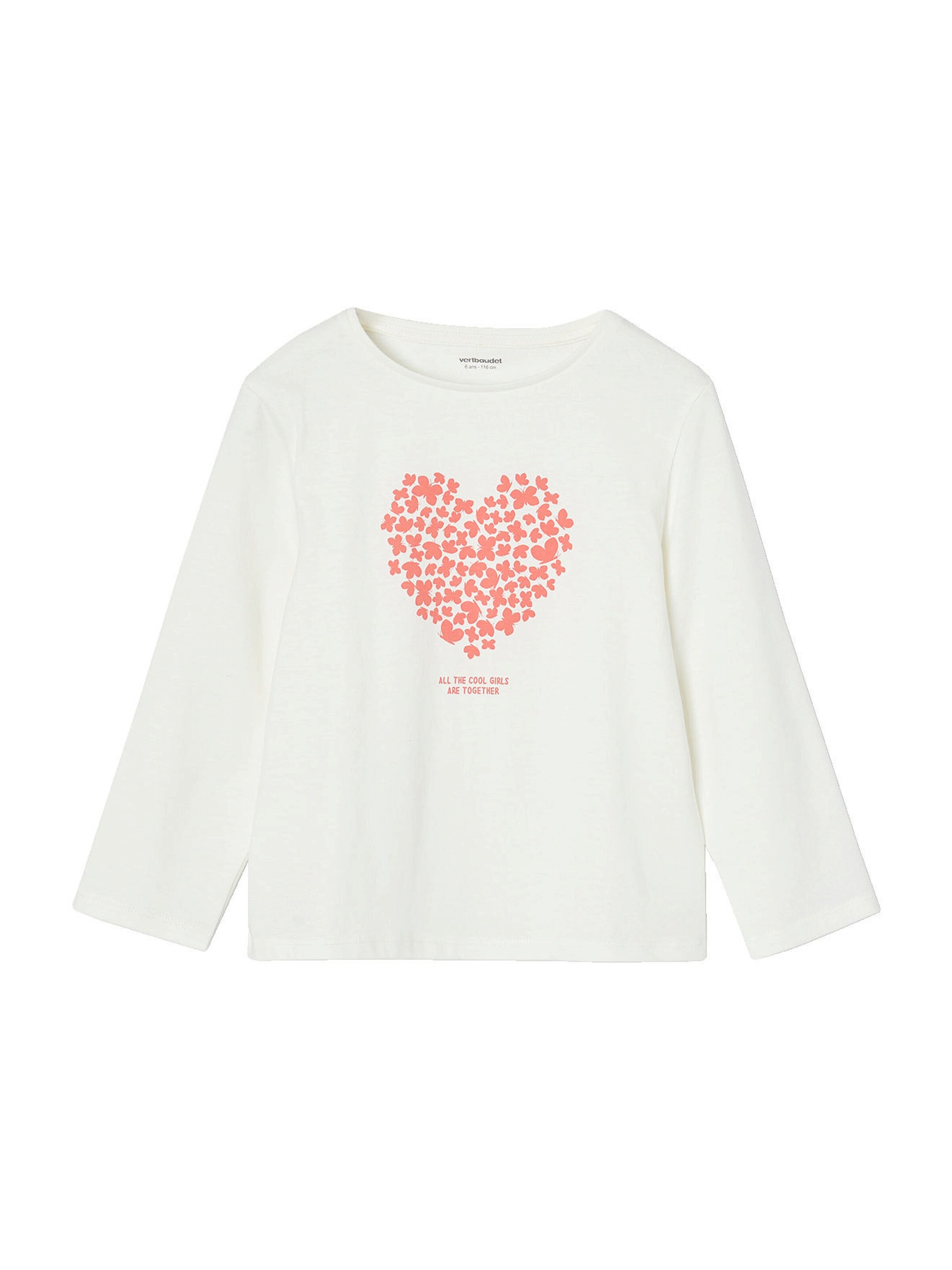 Vertbaudet 3er-Pack Mädchen Shirts mit Print BASIC koralle