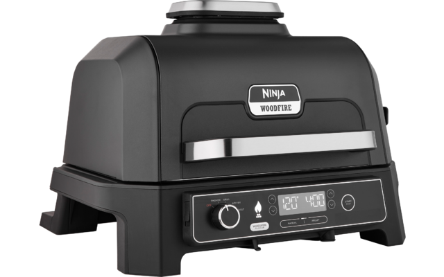 Ninja Woodfire Pro XL 4 in 1 elektrischer Outdoor Grill & Smoker mit Smart Cook System 1700 W