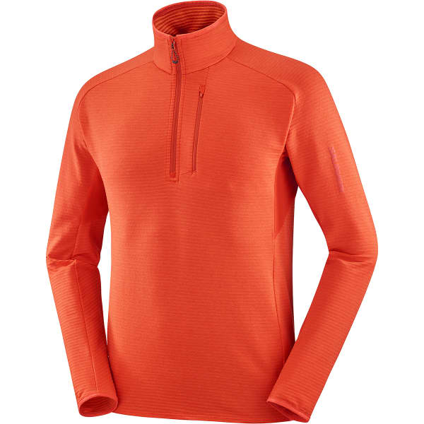 Sweat polaire SALOMON ESSENTIAL LIGHTWARM HZ CHERRY TOMATO