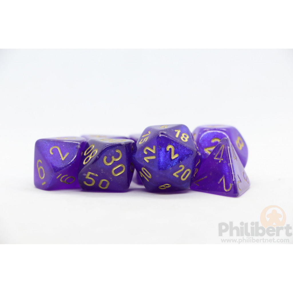 Set de 7 Dés JDR Chessex : Borealis
