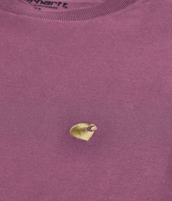 Carhartt WIP Chase T-Shirt (dusty fuchsia gold)
