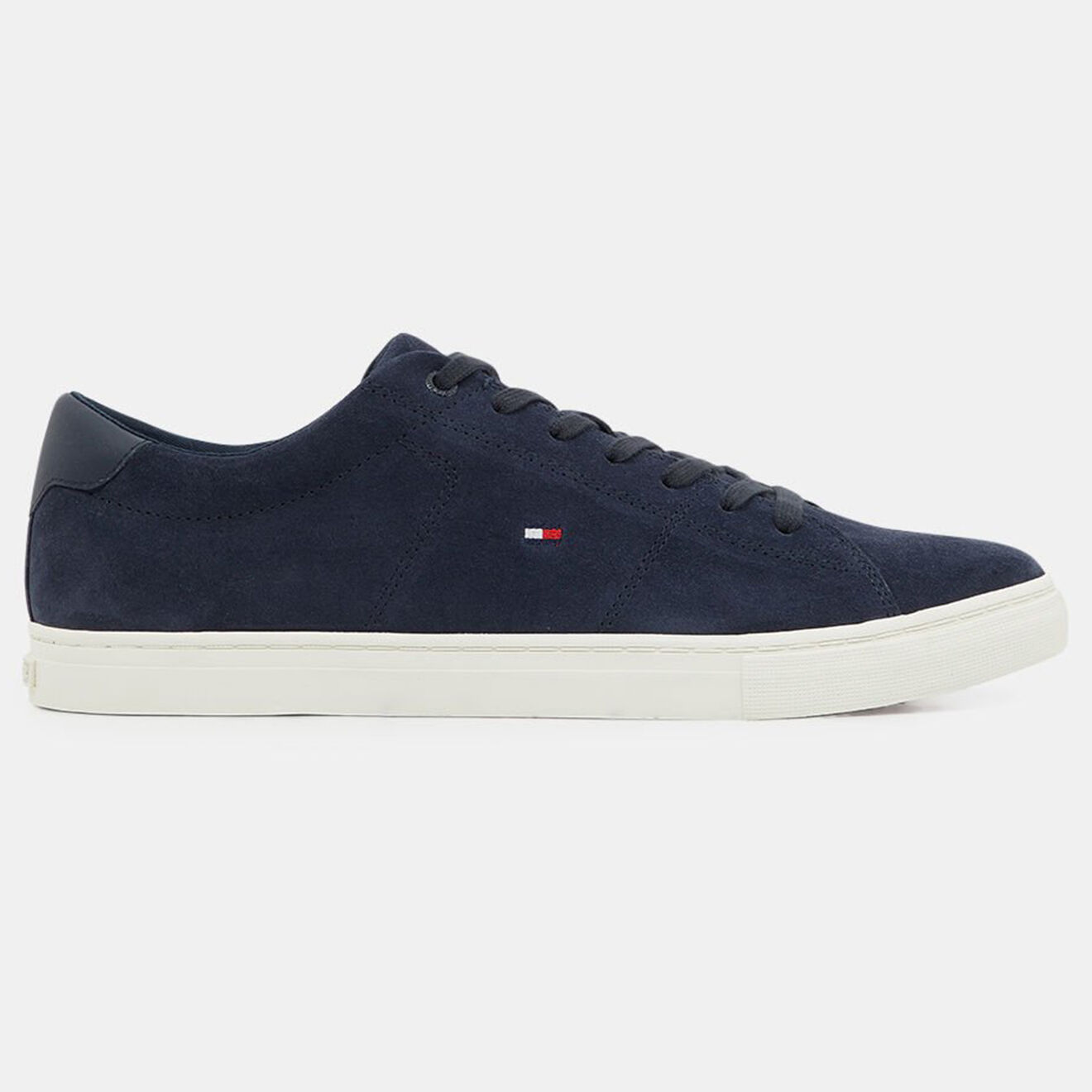 Tommy Hilfiger Baskets en Velours de Cuir Vulc bleu marine