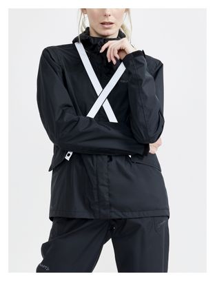 Veste Imperméable Craft Core Bike Ride Hydro Lumen Noir Femme
