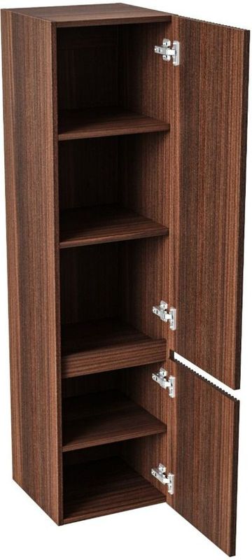 Sanigoods - Bertha - Kolomkast - Wengé - Ribbelfront - 35x35x135cm