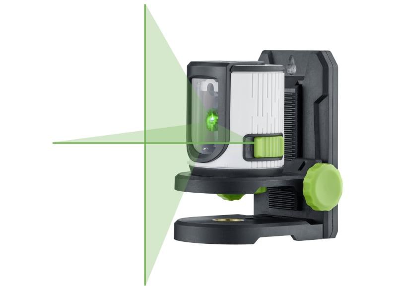 Laserliner Kreuzlinien-Laser EasyCross-Laser Green Set 15 m Kreuzlinienlaser mit 15 m Reichweite