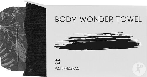 RainPharma Body Wonder Towel Gant Exfoliant À Séchage Rapide Pratique Pour Le Dos 1 Pièce