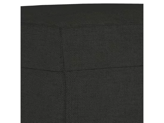 Ensemble de canapés 3 pièces avec coussins Noir Tissu