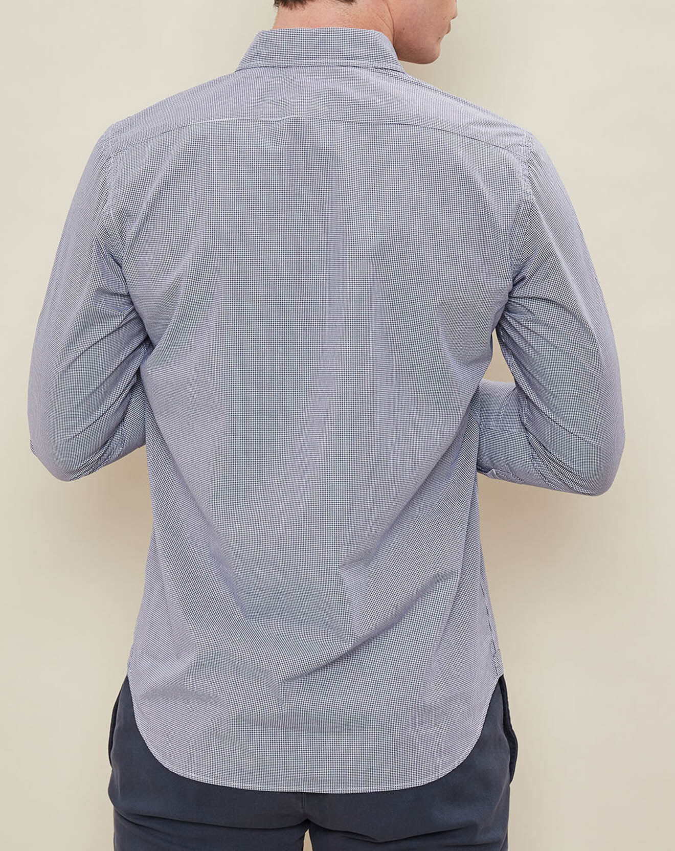 Hartford Chemise Slim Sun à carreaux blanc/bleu