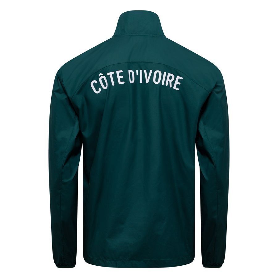 Côte D'Ivoire Veste Avant-Match Woven Anthem Africa Cup of Nations 2025 - Vert/Orange