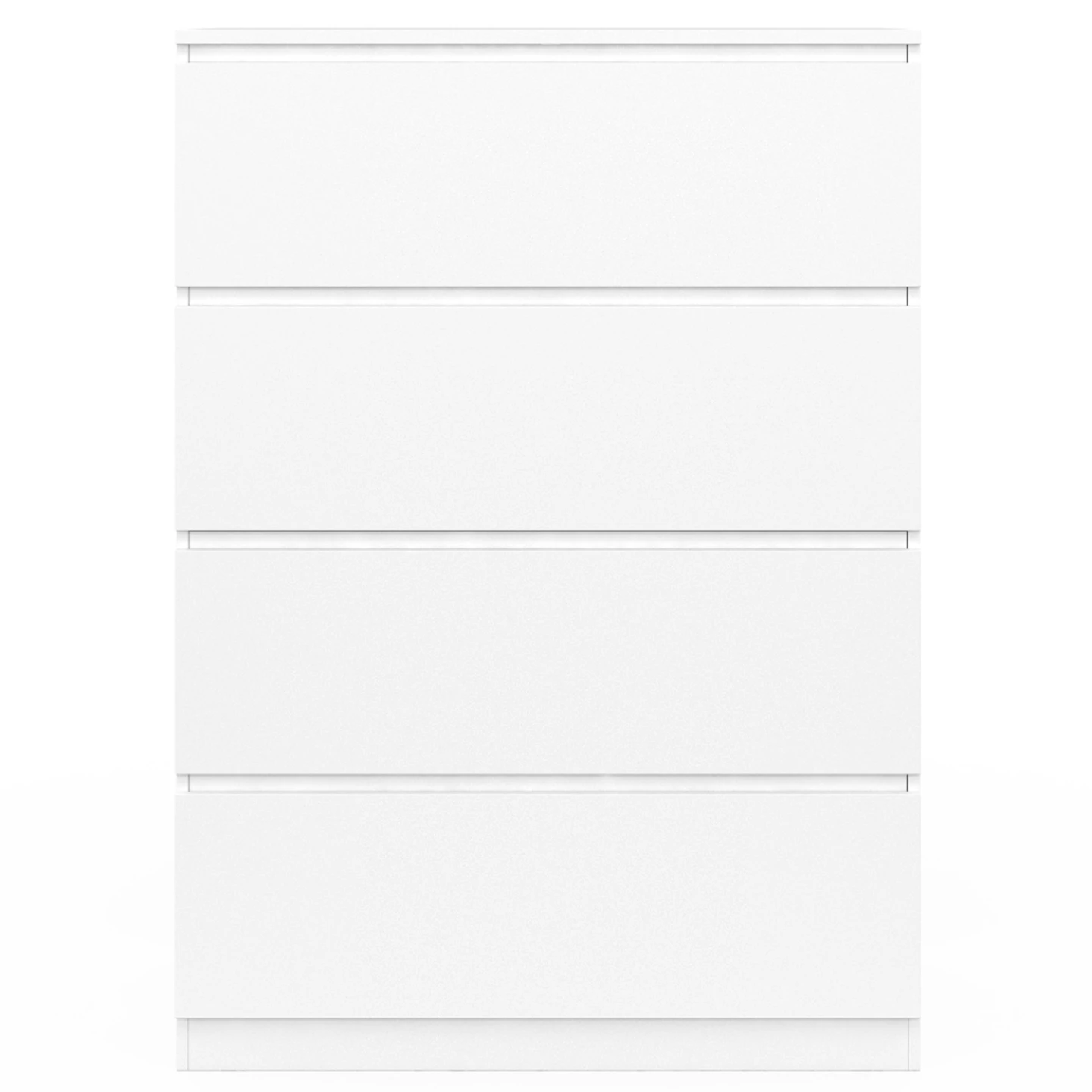 Commode 4 tiroirs TOMI 75 cm bois blanc
