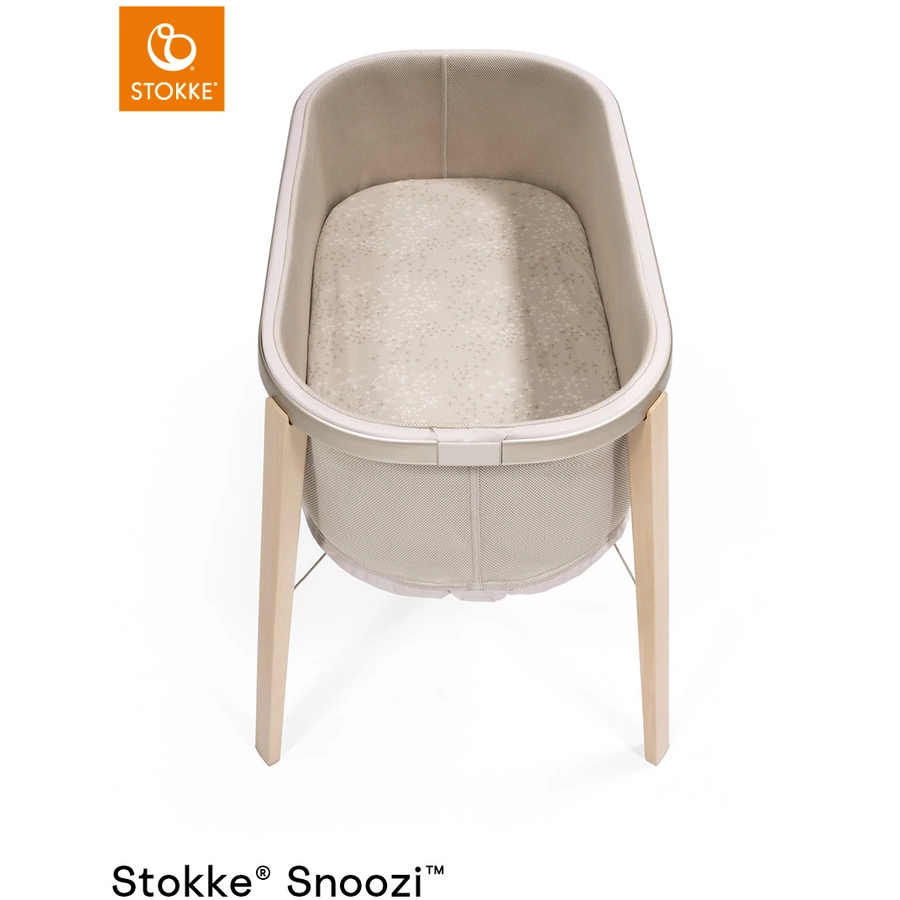 STOKKE® Snoozi™ Spannbettlaken 2er-Pack Dandelion Beige und Vanilla Cream