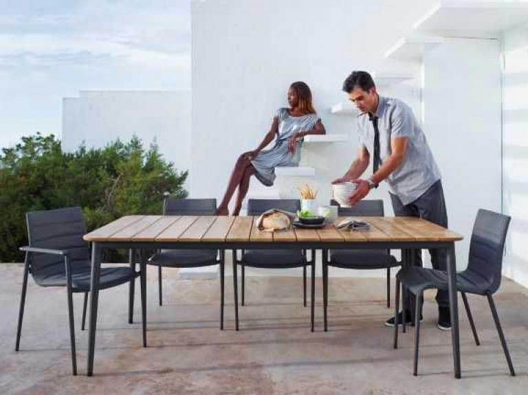 Cane-Line Core tuinstoel met armleuning Grey