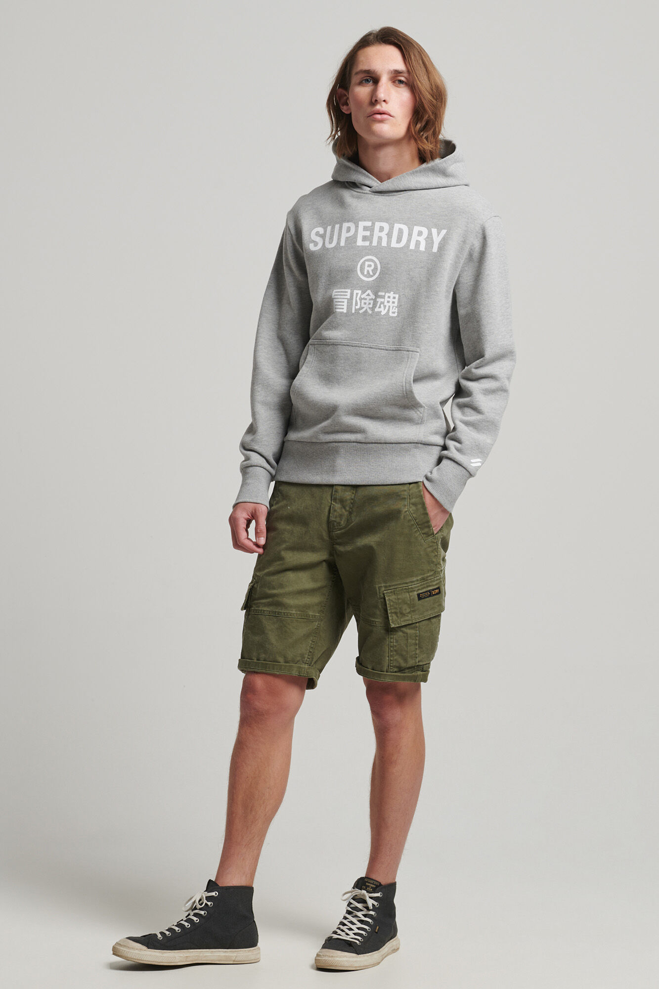 Moletom com capuz Code Core Sport - Cinza Claro