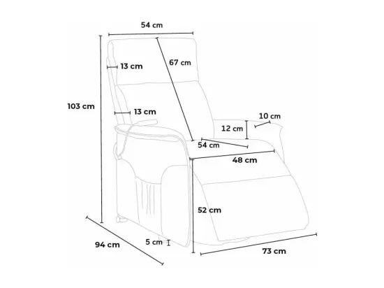 Fauteuil relax électrique inclinable lève-personne et roues Horizon