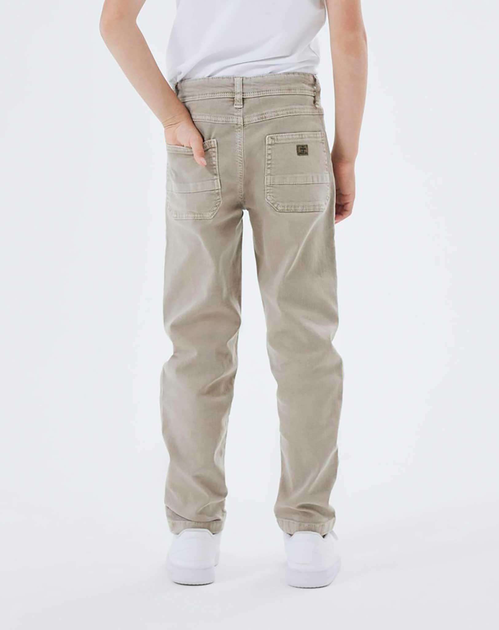 Twill-Hose NKMSILAS TAPERED 1320-TP in winter twig