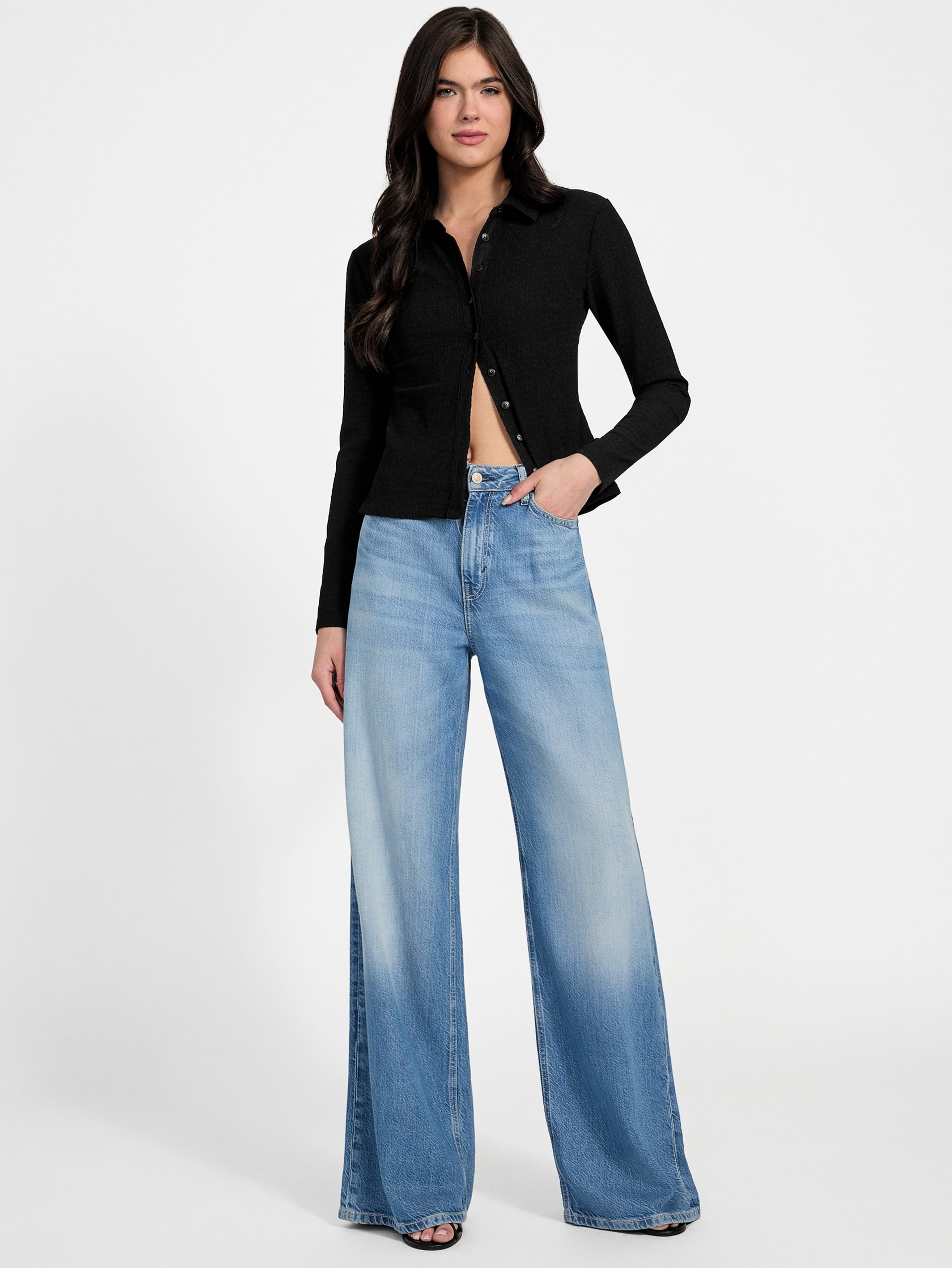 Blusa Tessa com detalhes franzidos