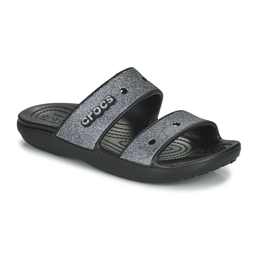 Crocs - CLASSIC CROC GLITTER II SANDAL - Noir