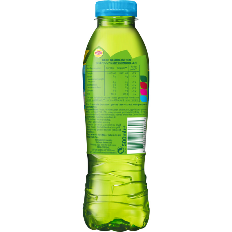 Lipton Zero green ice tea mango