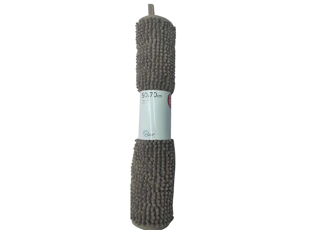 TAPETE CASA DE BANHA CHENILLE ACTUEL 900G TAUPE 50X70CM
