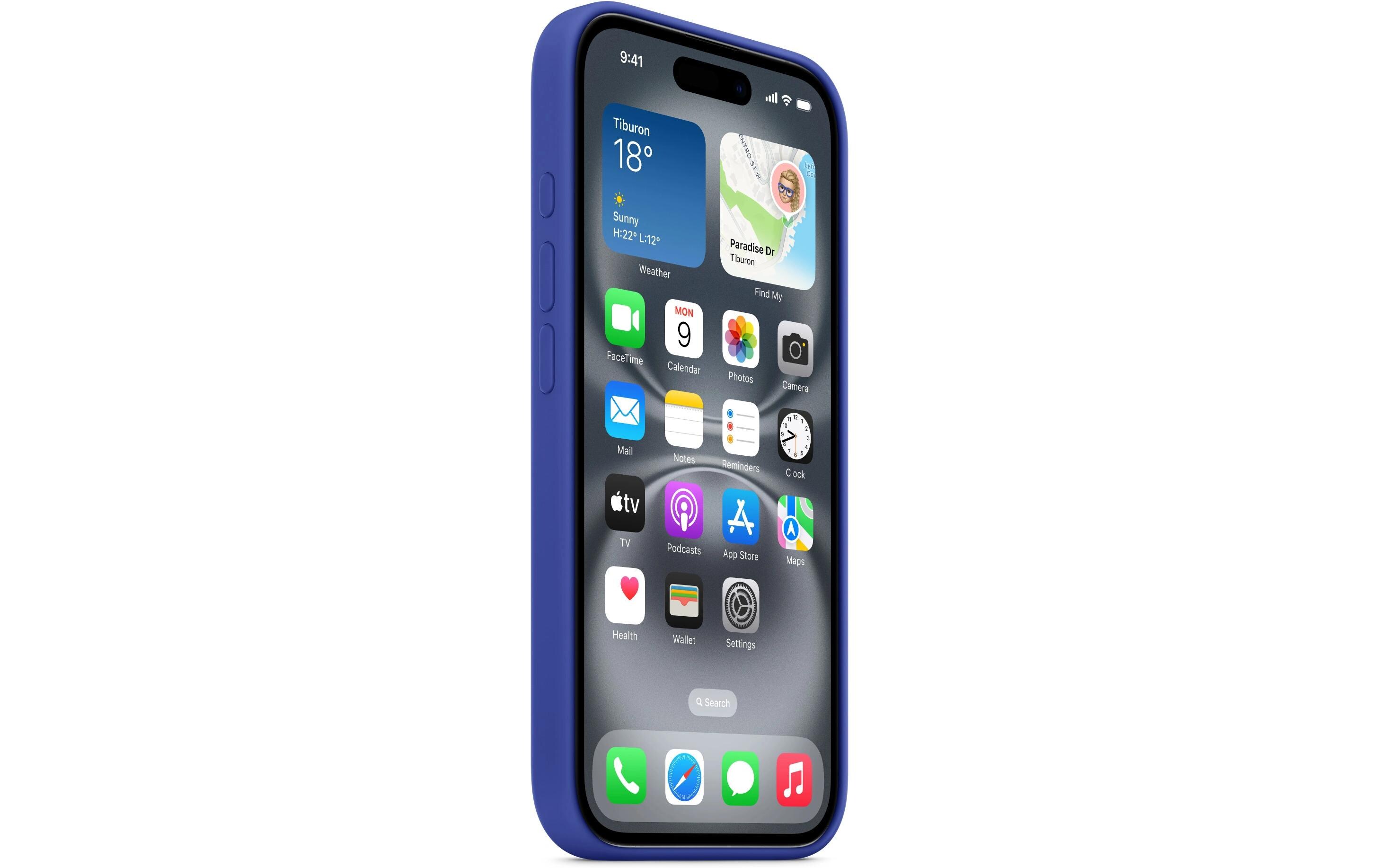 Silicone Case mit MagSafe iPhone 16 UltramarinSilikon-Backcover mit «MagSafe» für das Apple iPhone 16