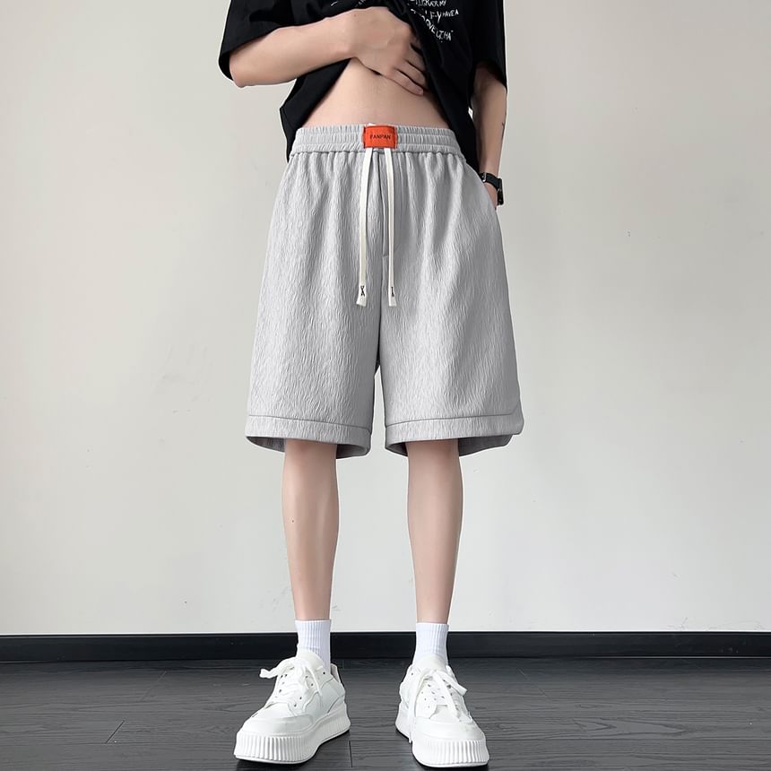 Posive - Effen shorts met trekkoord in de taille