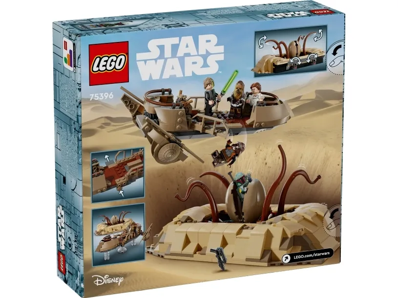 LEGO Star Wars 75396 Ørkenskib og sarlacc-hul