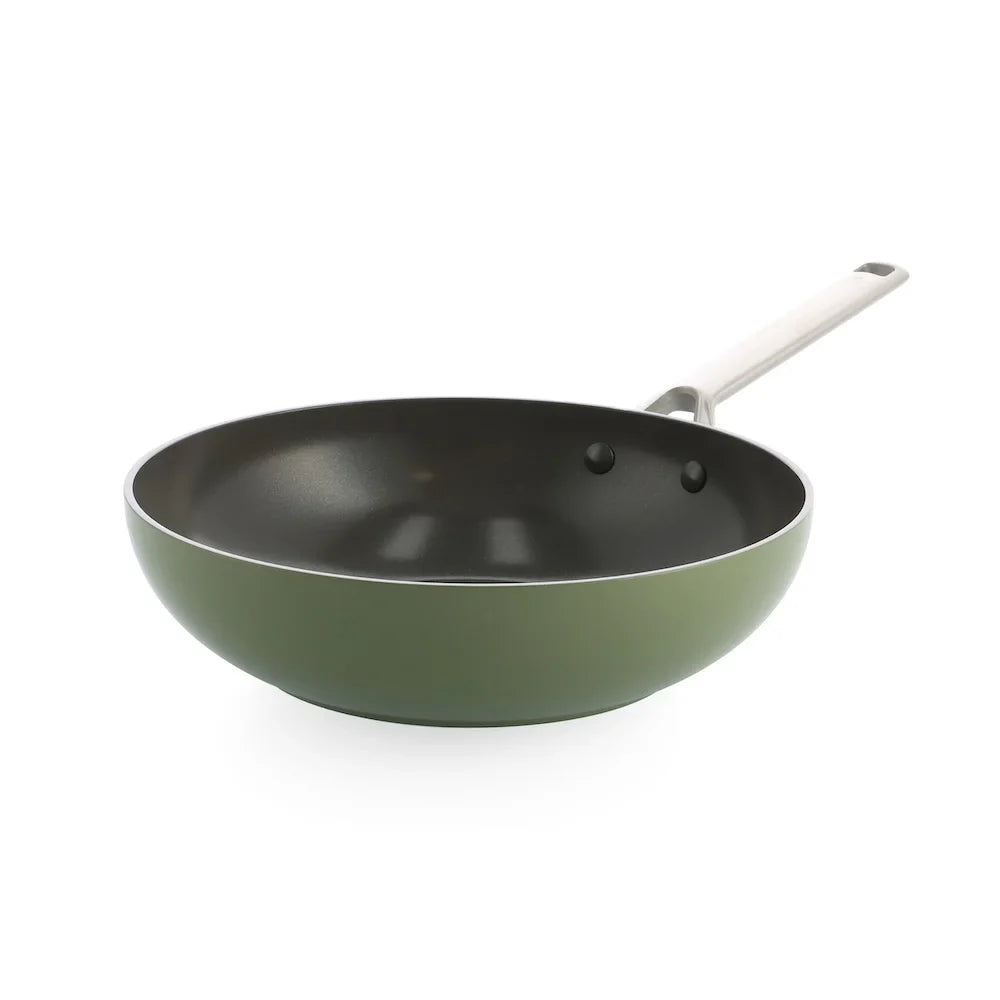 BK Sublime Keramische Pannenset Olive Green 4-delig
