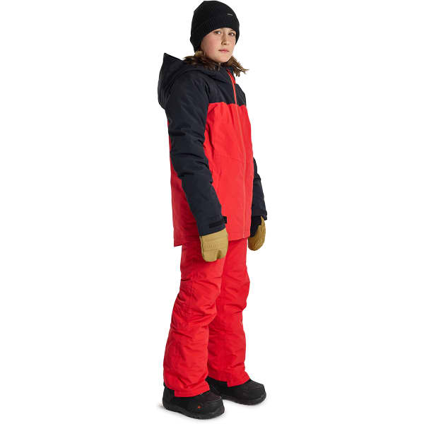 Veste snowboard BURTON BOYS' LODGEPOLE 2L JACKET TRUE BLACK/TOMATO