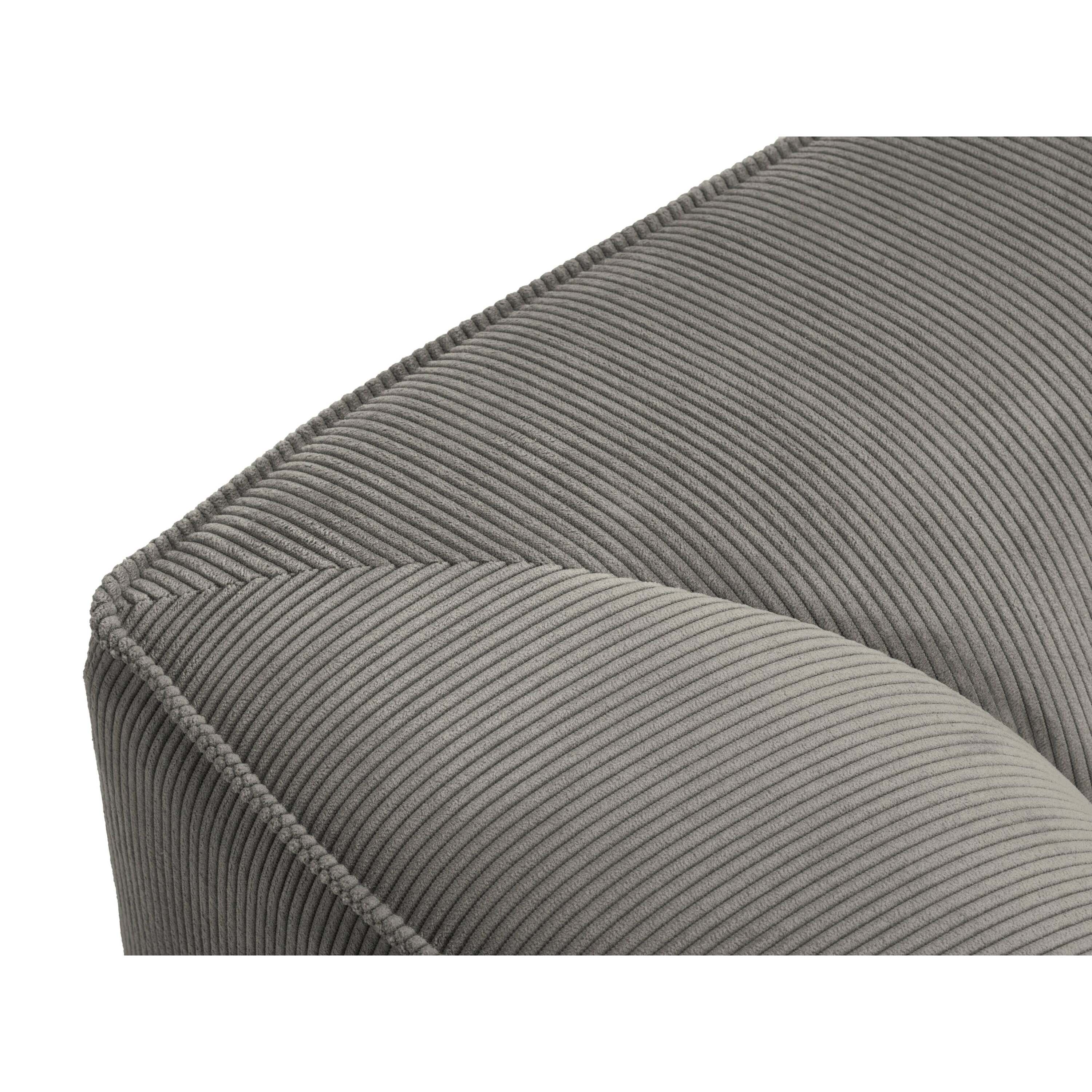 Windsor & Co Sao Chaise Longue Links - Ribstof - Lichtgrijs