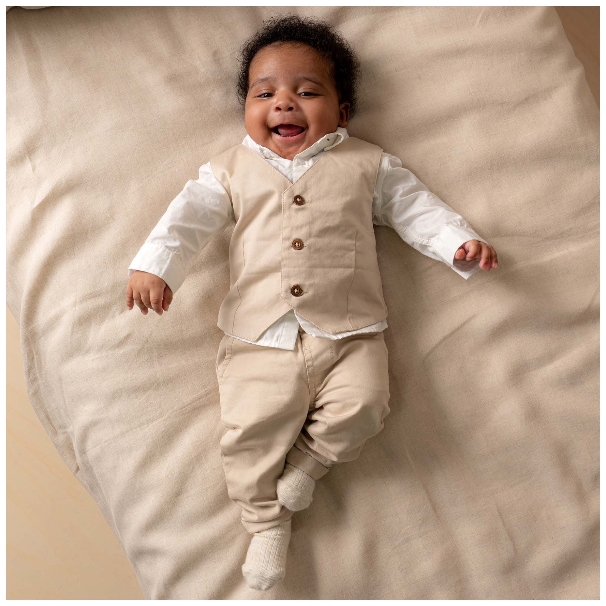 Prénatal baby broek  effen beige