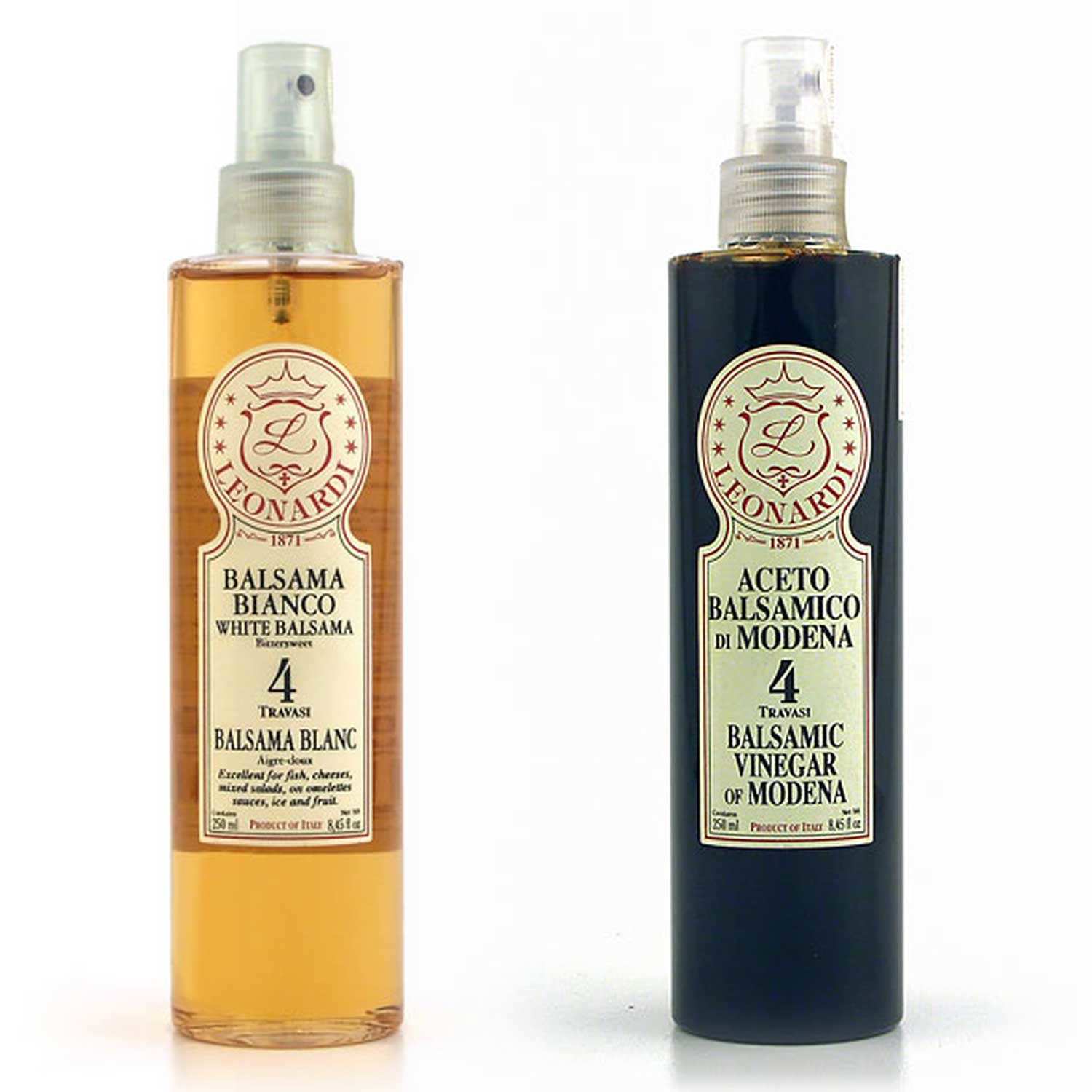 Duo de vinaigres balsamiques d’exception en spray