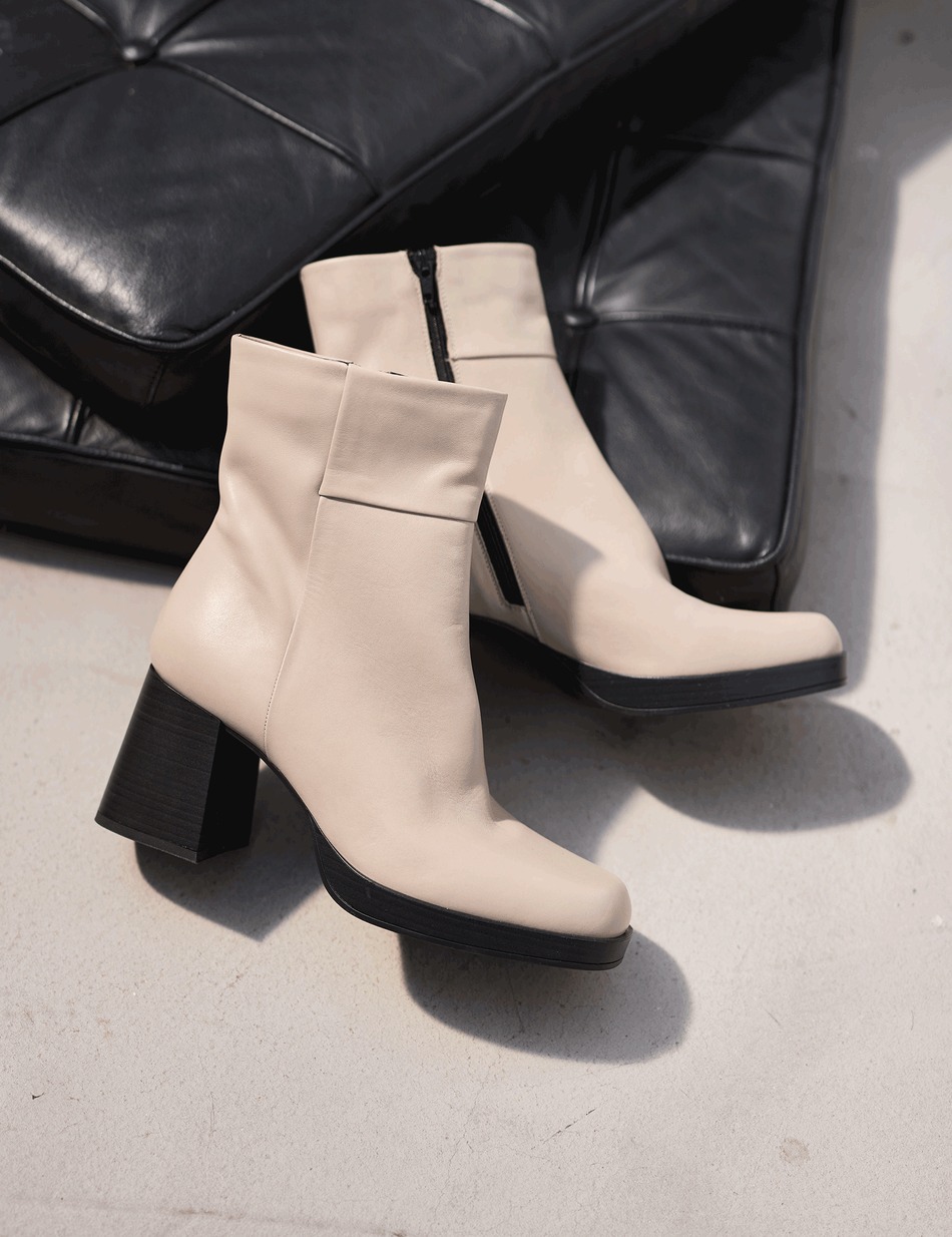 Glattleder Stiefelette