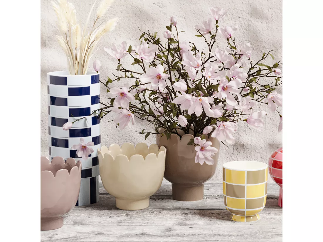 MARCEAU - Vase forme tulipe en céramique