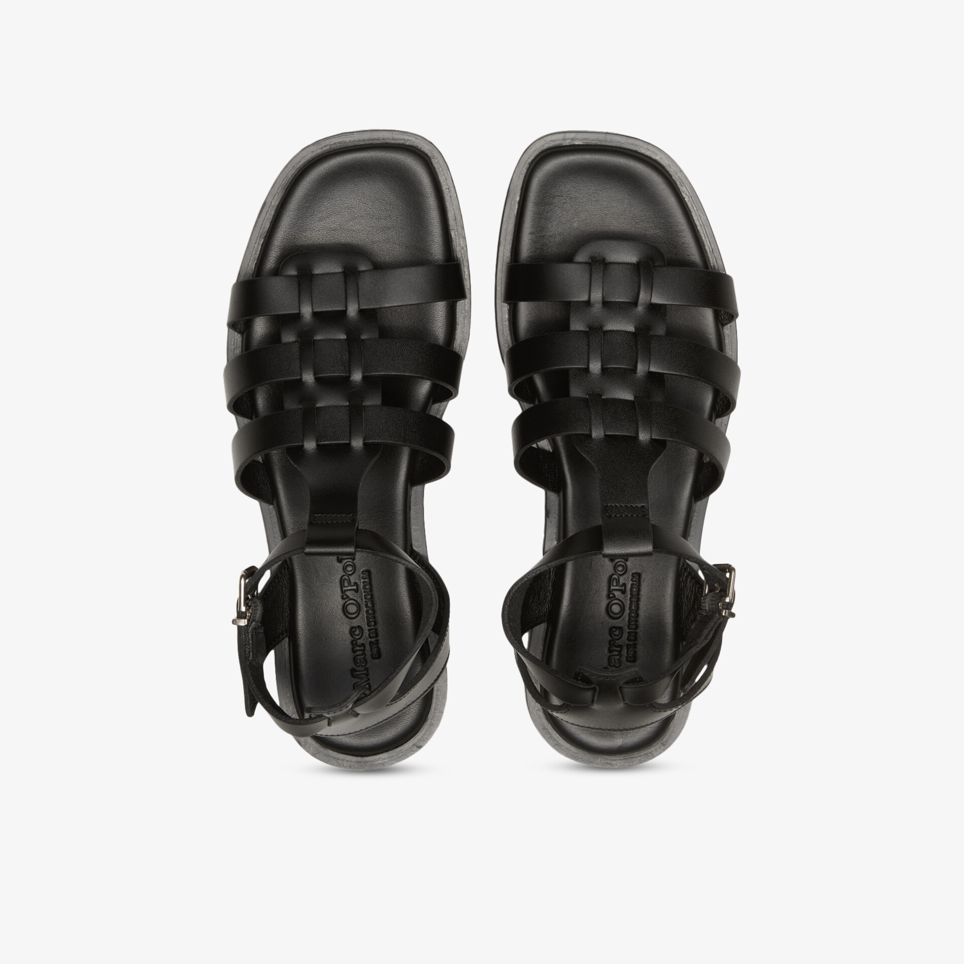 Marc O´Polo Damen Riemchensandalen schwarz
