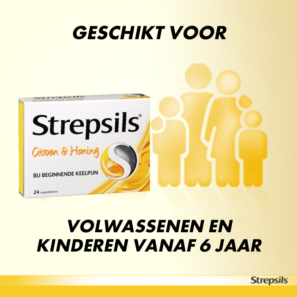 Strepsils Zuigtabletten Citroen & Honing24 tabletten