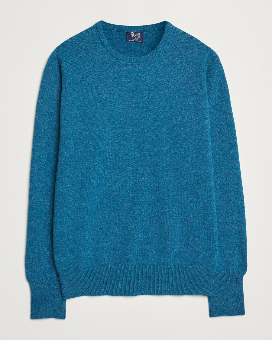 William Lockie Rob Lambswool Crewneck Mallard